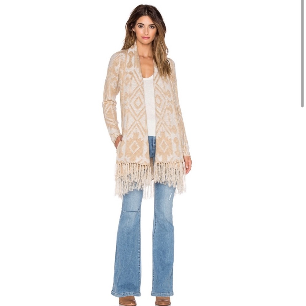 Show Me Your Mumu Neveda Fringe Cardigan Small